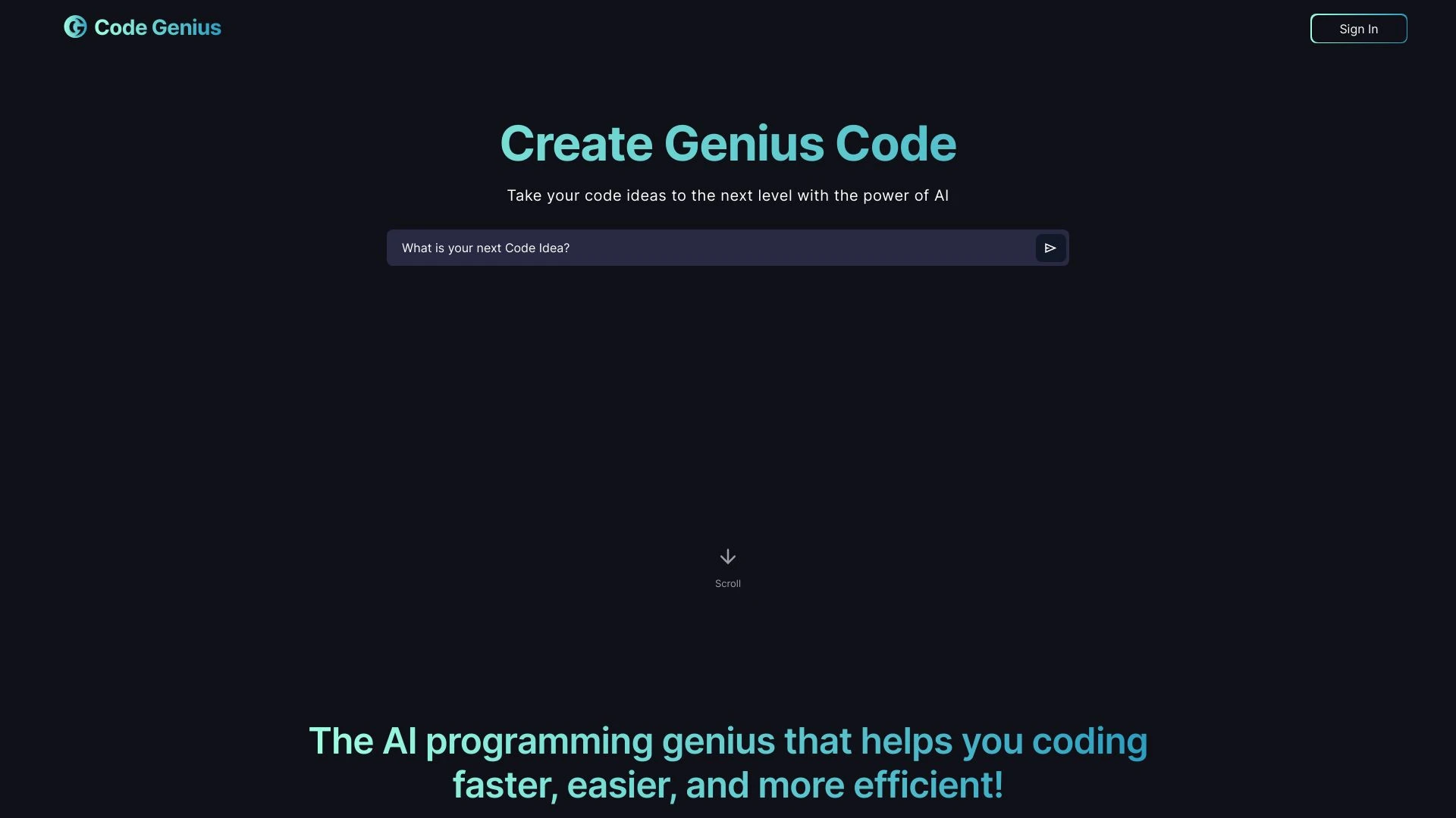 Code Genius - AI Tool Ocean