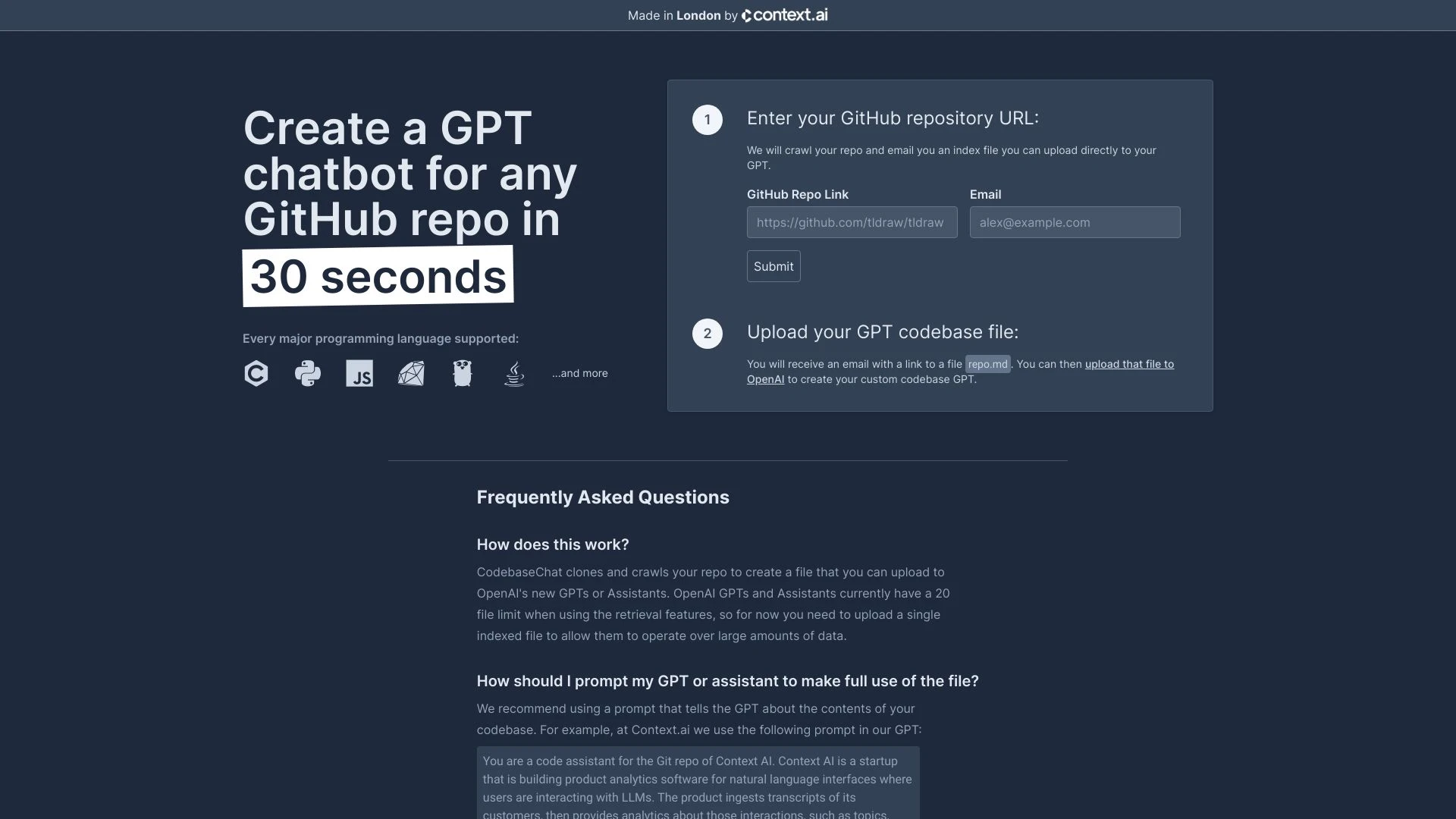 CodebaseChat - AI Tool Ocean