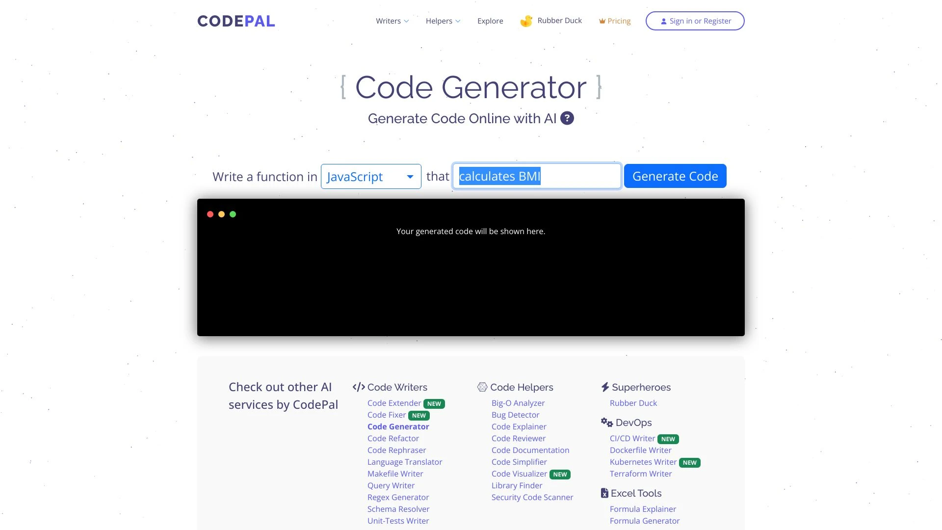 CodePal - AI Tool Ocean