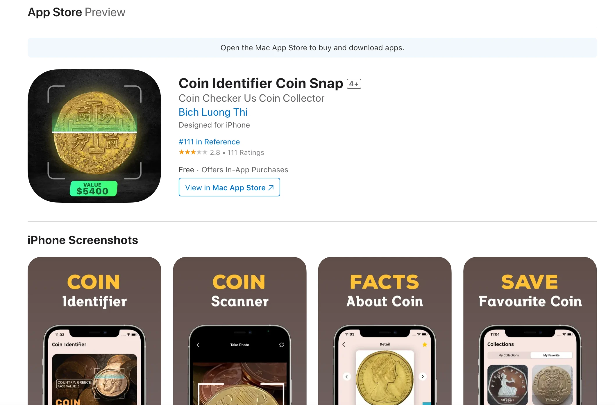 Coin Identifier Coin Snap - AI Tool Ocean
