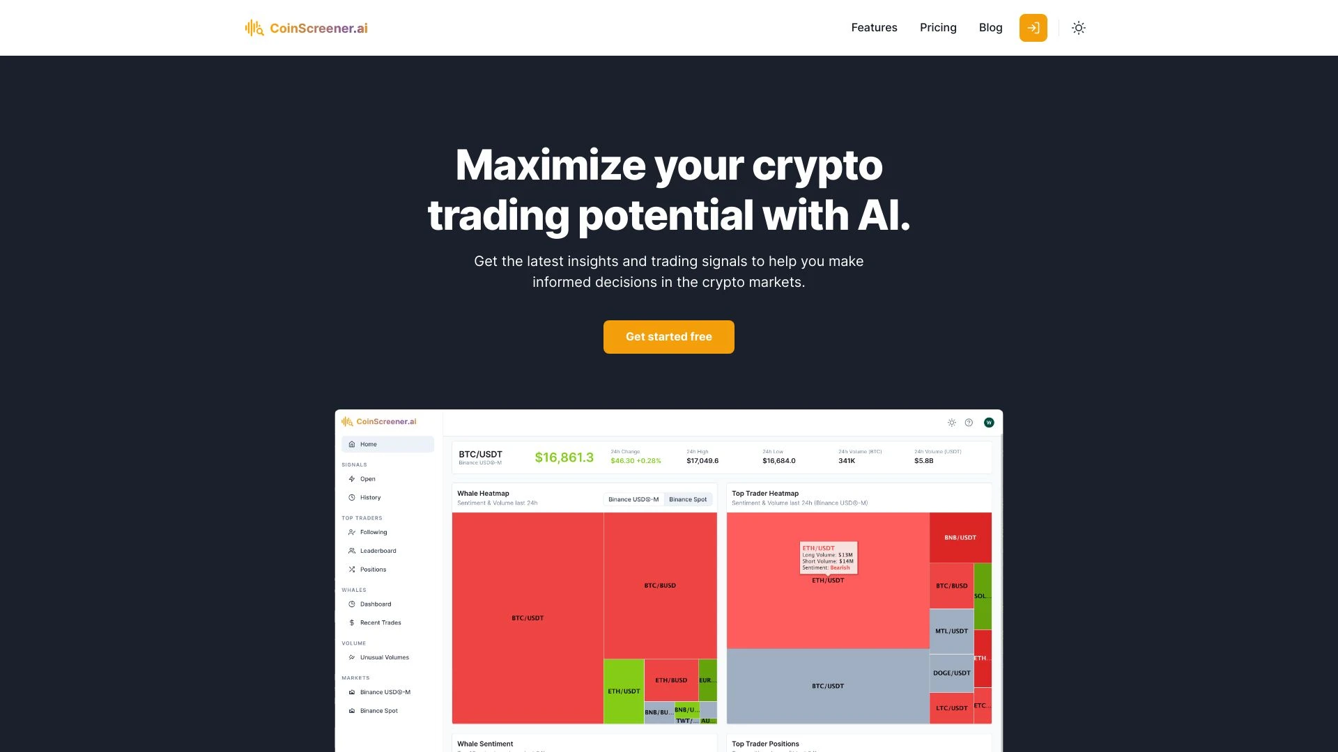 CoinScreener - AI Tool Ocean