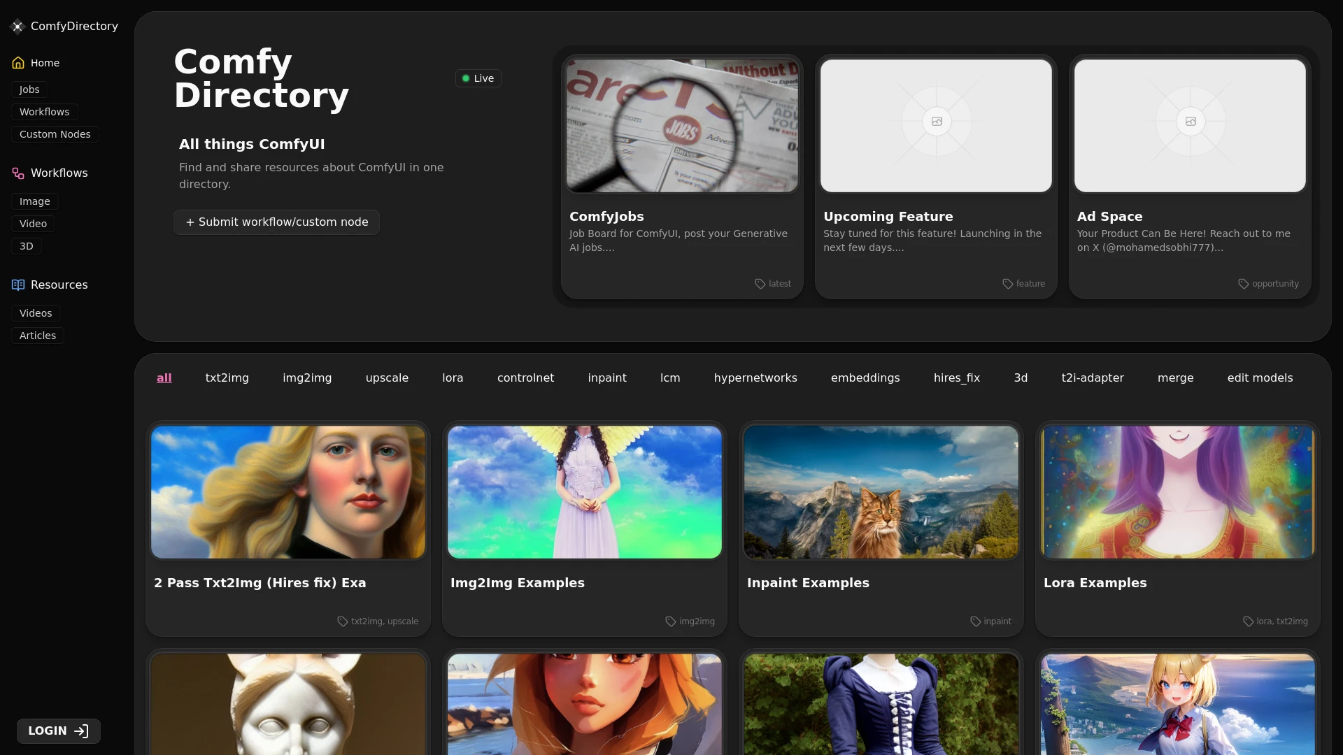 Comfy Directory - AI Tool Ocean