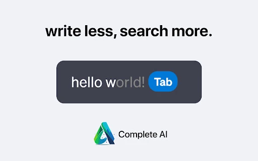 Complete AI - Text Autocomplete for ChatGPT - Chrome Extension - AI Tool Ocean