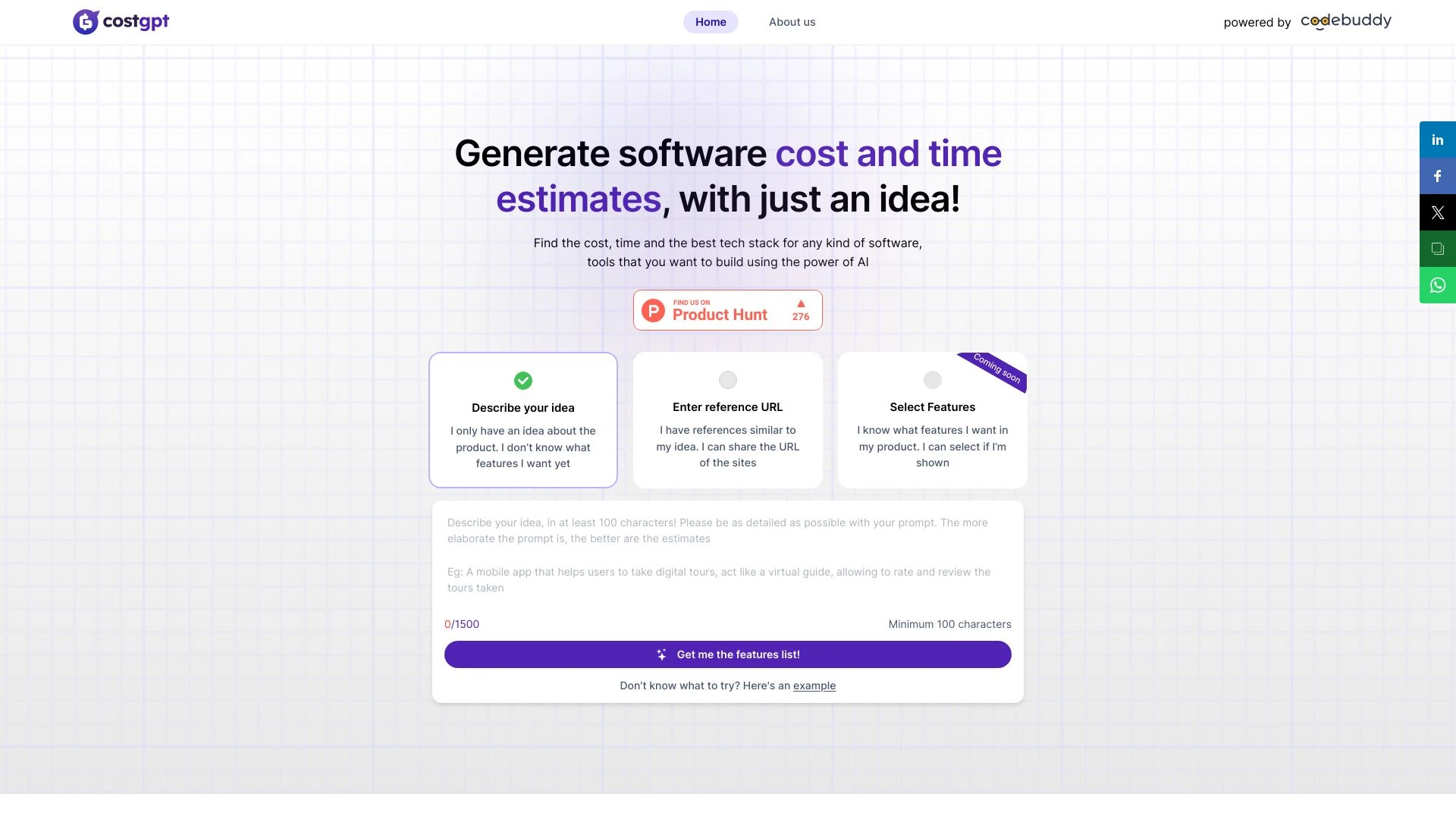 CostGPT - AI Tool Ocean
