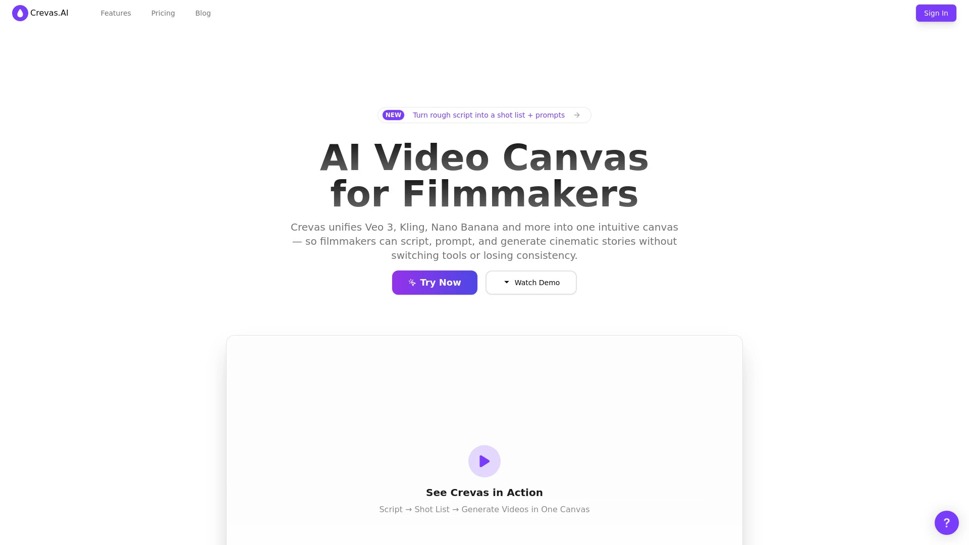 Crevas: AI Video Figma - AI Tool Ocean