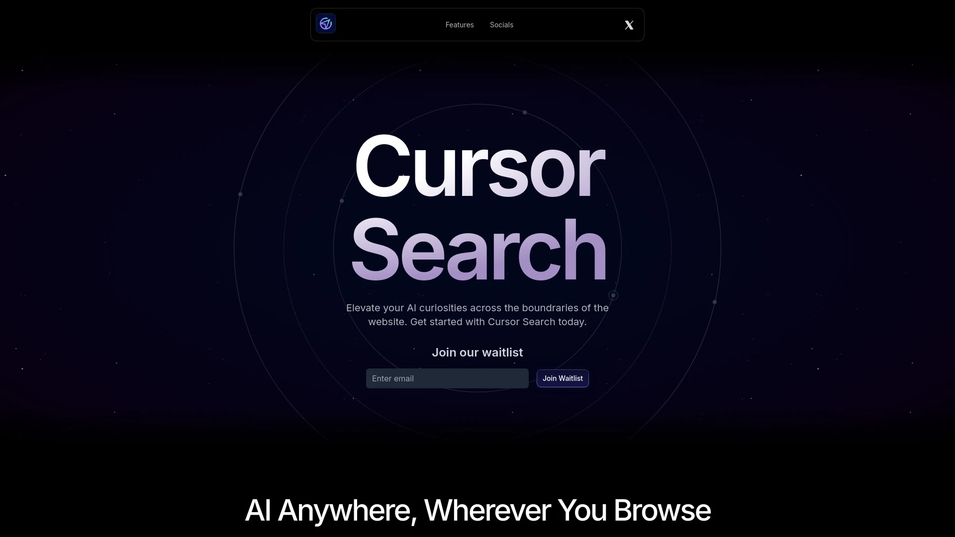Cursor Search - AI Tool Ocean