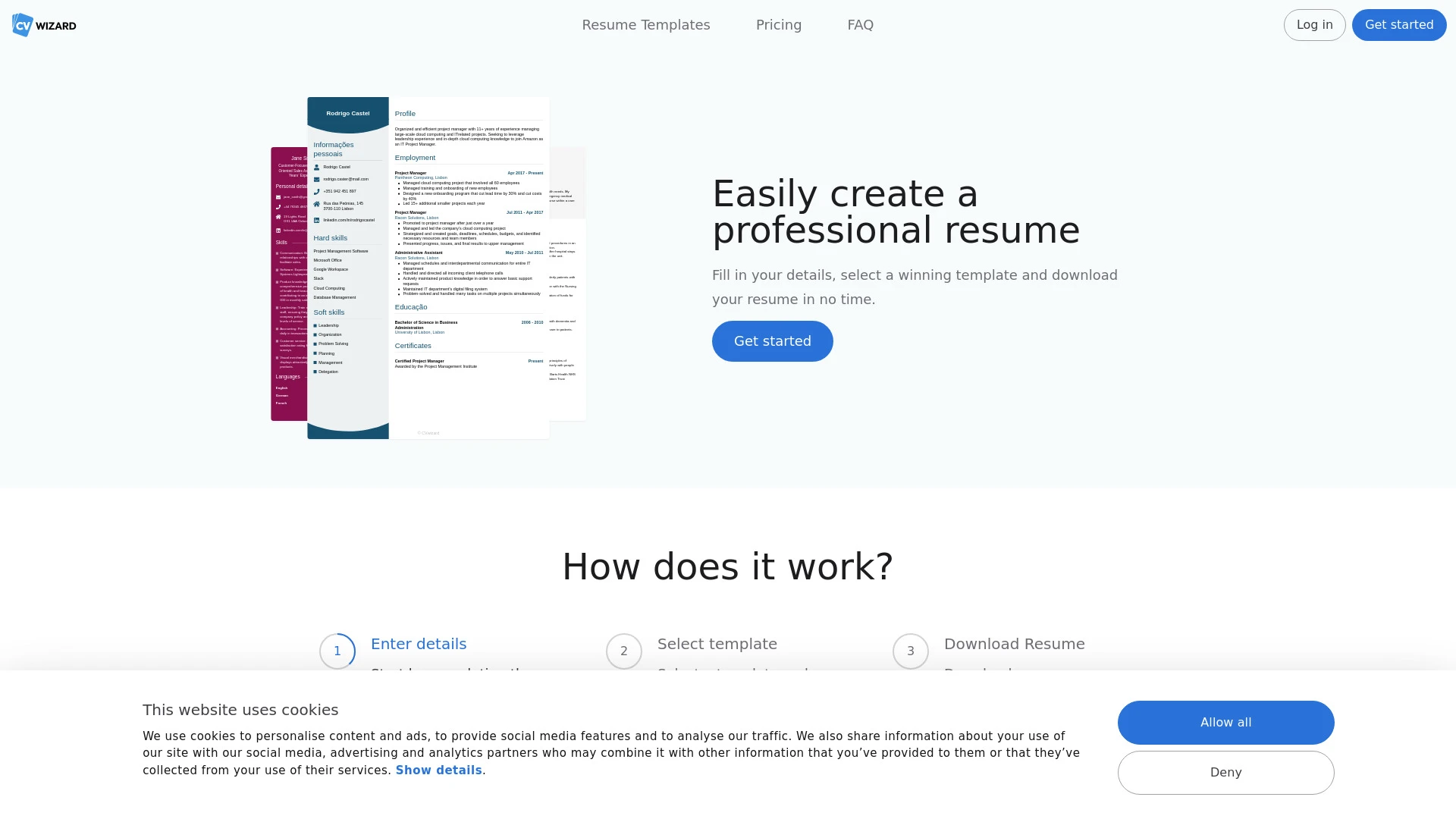 CVwizard - AI Tool Ocean