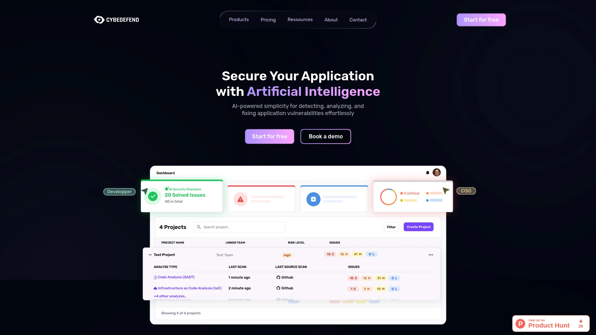 CybeDefend - AI Tool Ocean