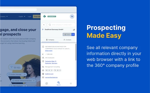 Dealfront Connect - Chrome Extension - AI Tool Ocean