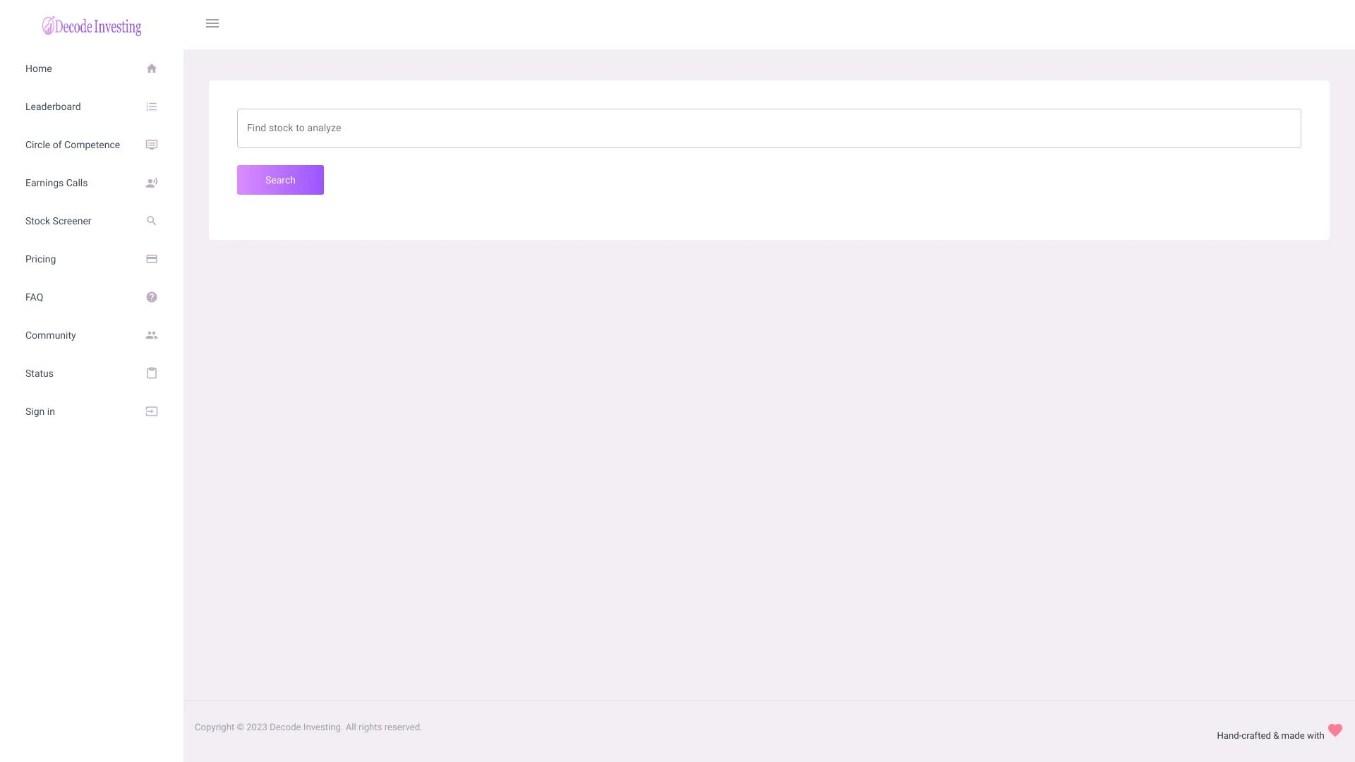 Decode Investing - AI Tool Ocean
