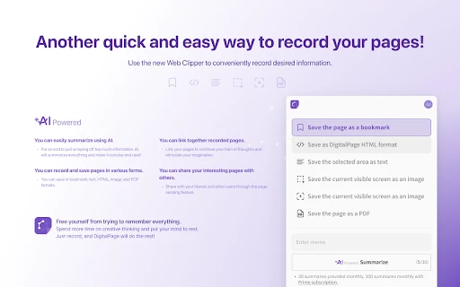 DigitalPage - Chrome Extension - AI Tool Ocean