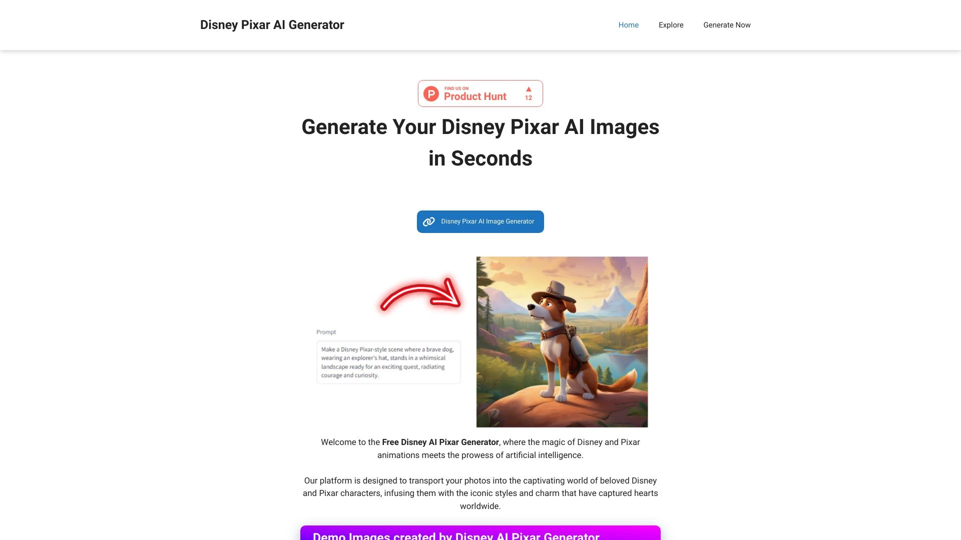 Disney AI Pixar Generator - AI Tool Ocean