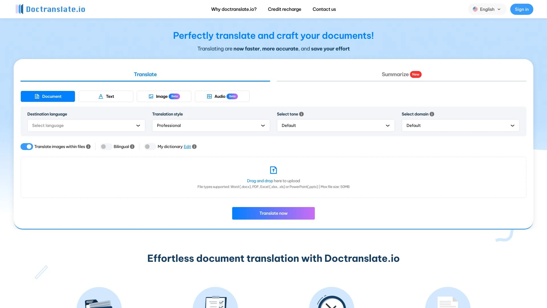 DocTranslate.io - AI Tool Ocean