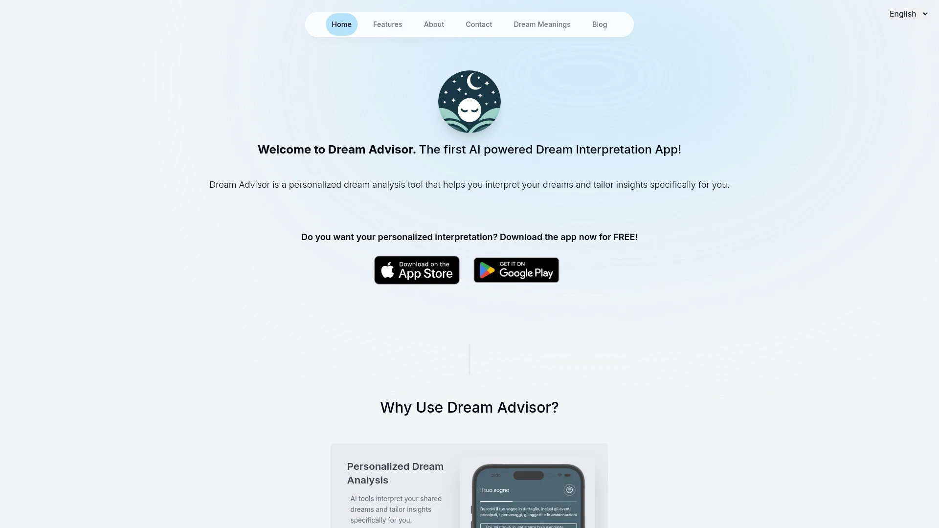 Dream Advisor - AI Tool Ocean