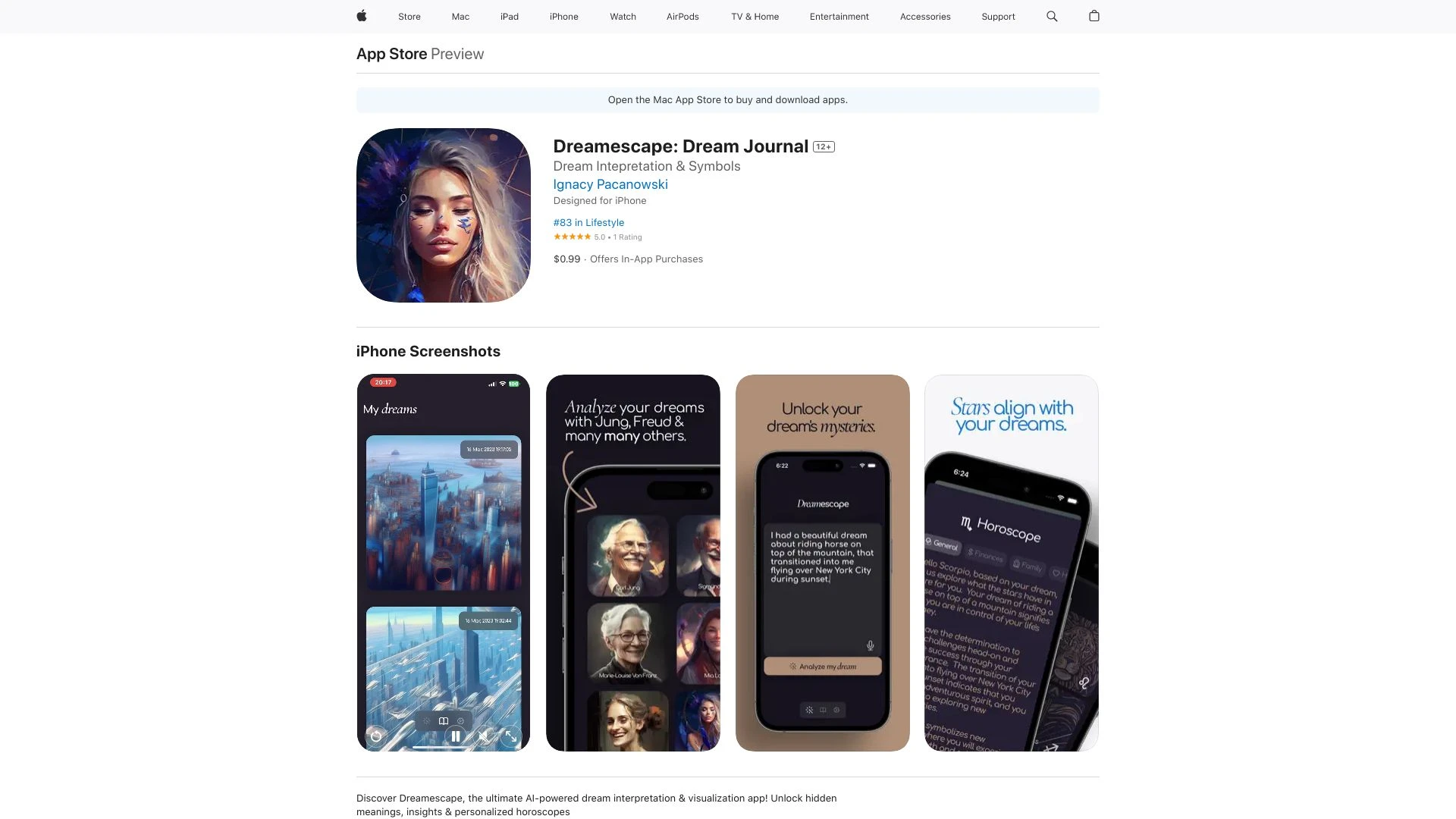 Dreamescape: Dream Journal - AI Tool Ocean