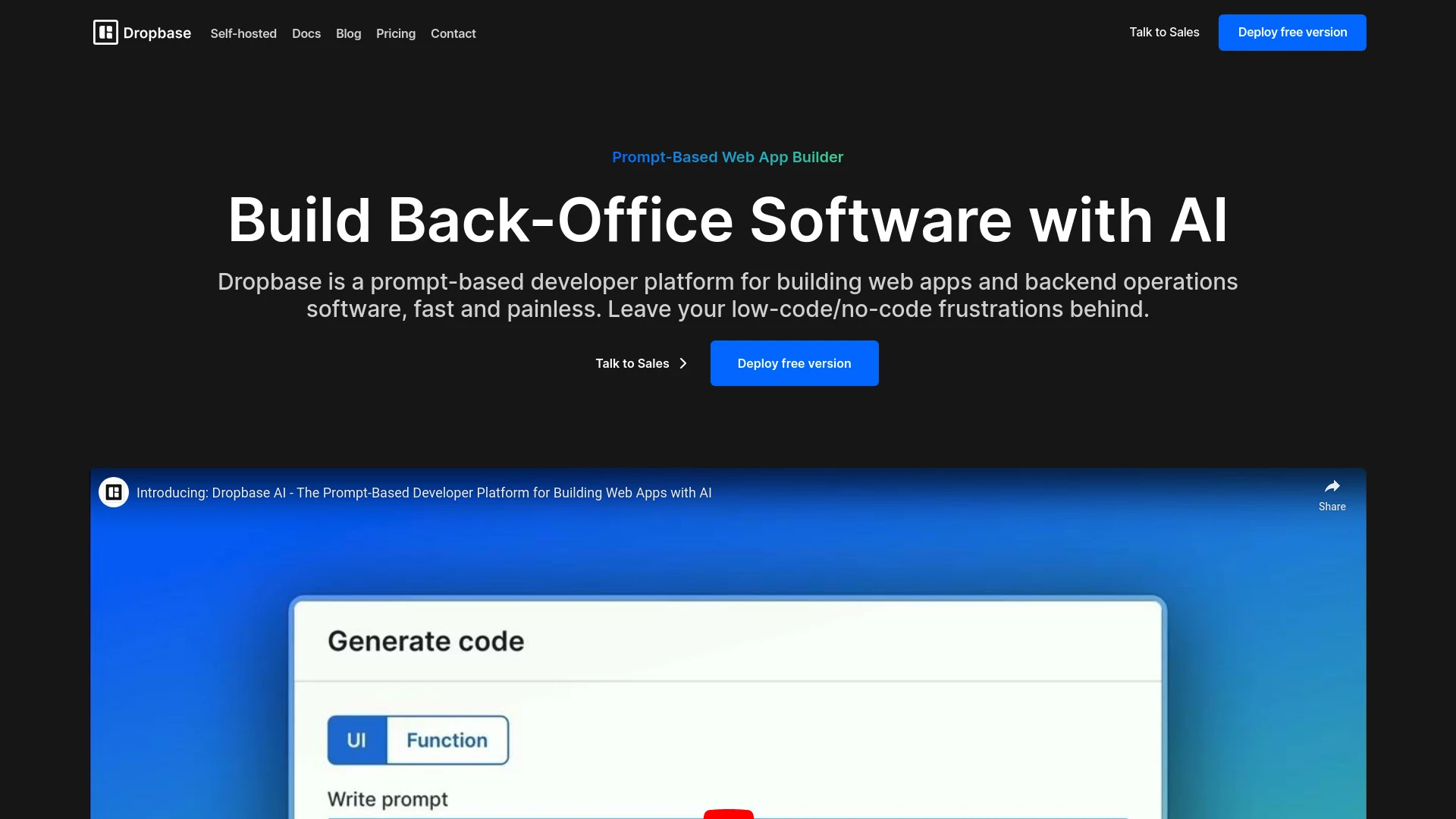Dropbase - AI Tool Ocean