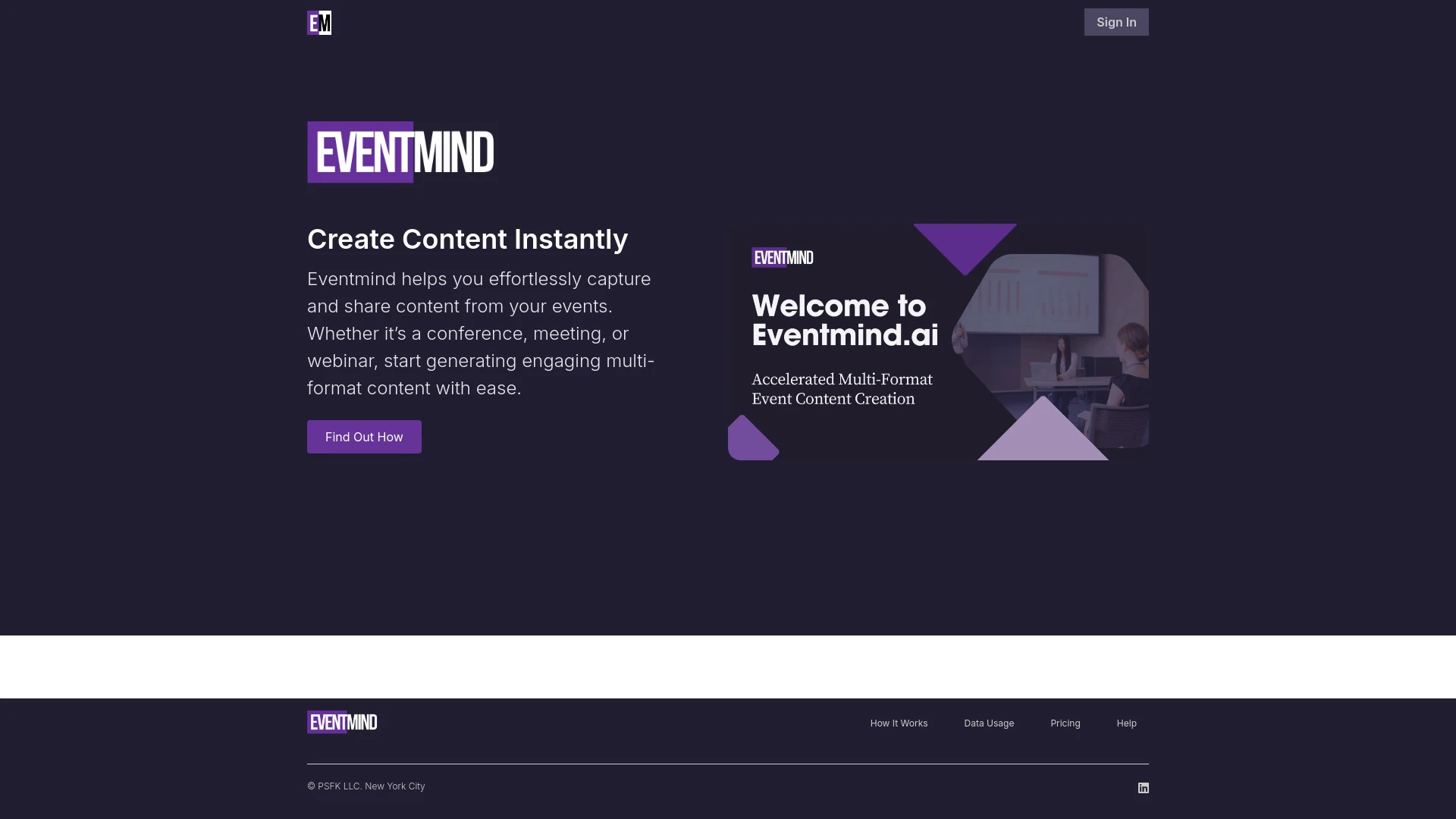 Eventmind - AI Tool Ocean