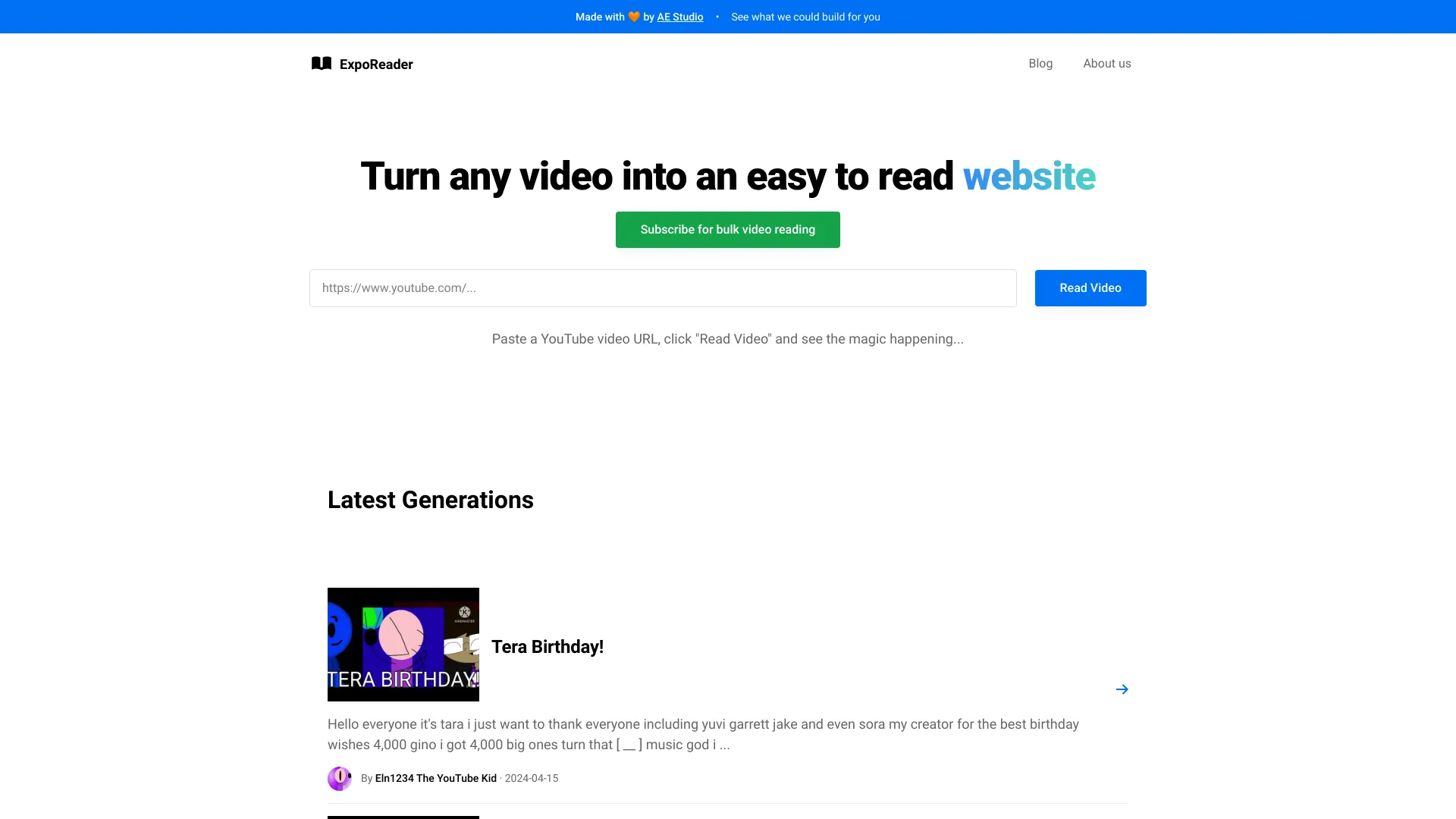 ExpoReader - AI Tool Ocean