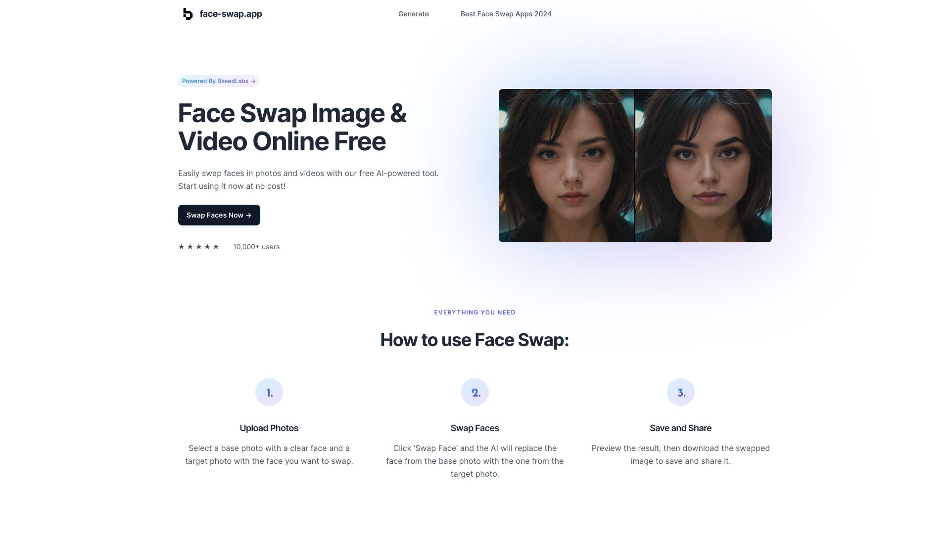 Face Swap App - AI Tool Ocean