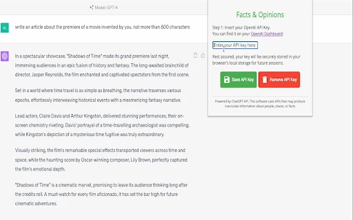 Facts & Opinions Extension - Chrome Extension - AI Tool Ocean