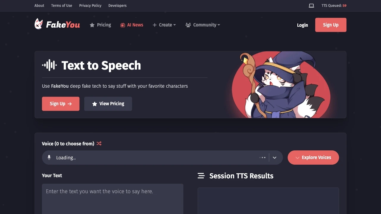 FakeYou - AI Tool Ocean