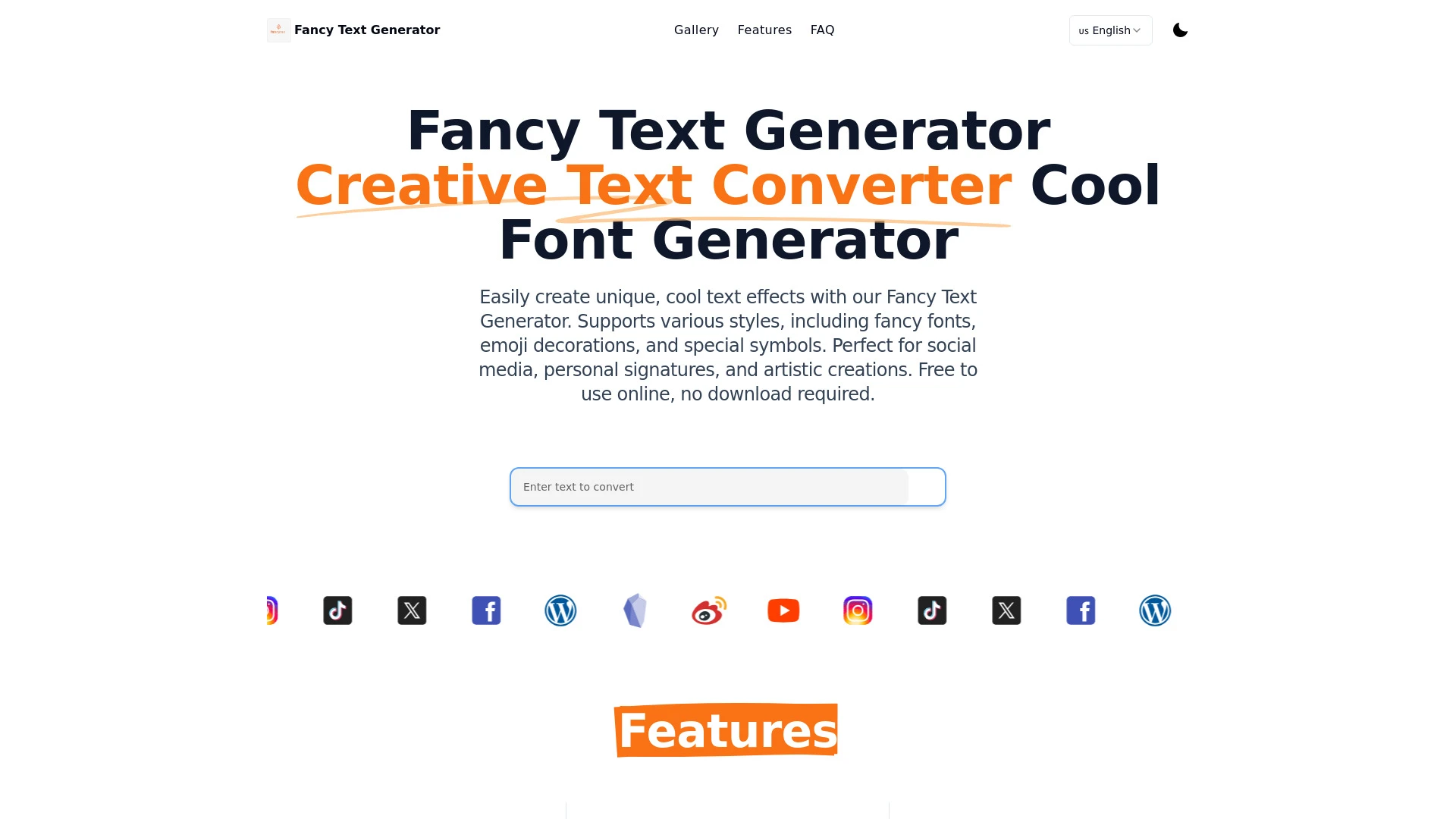 Fancy Text Generator - AI Tool Ocean