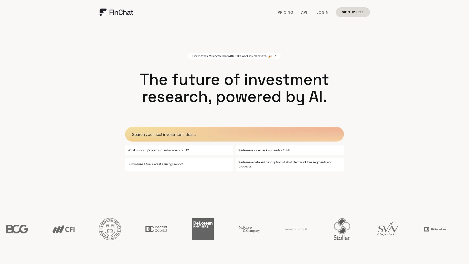 FinChat.io - AI Tool Ocean