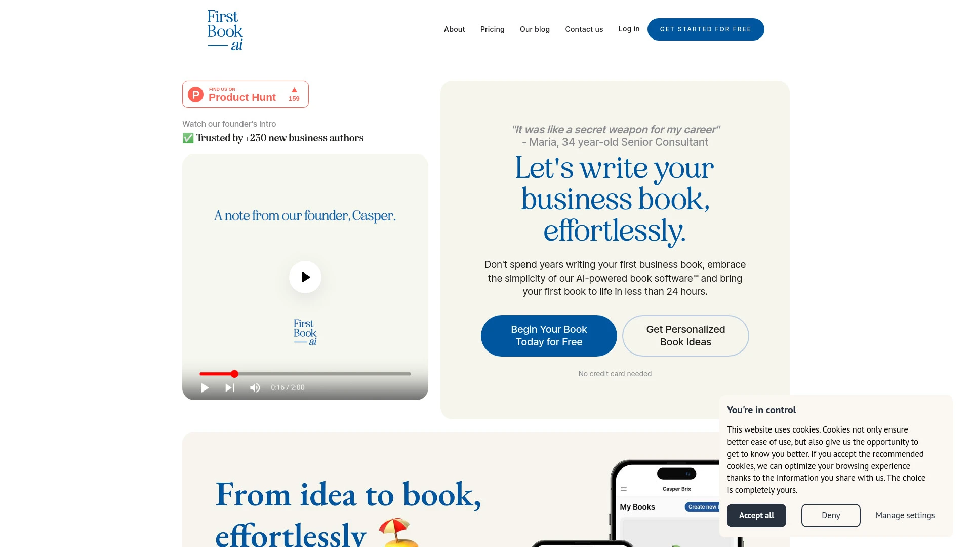First Book ai - AI Tool Ocean