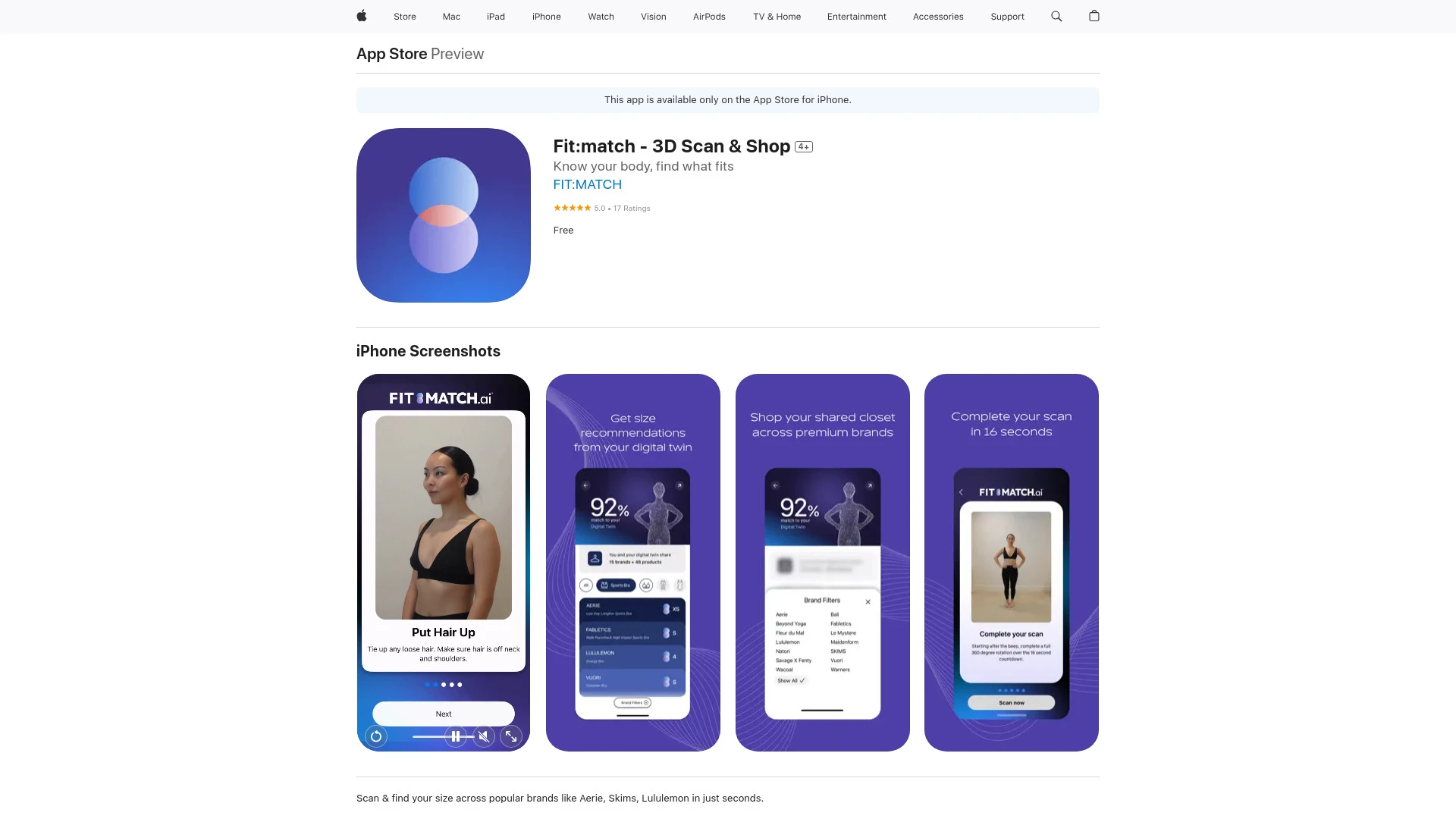 Fit:match - AI Tool Ocean