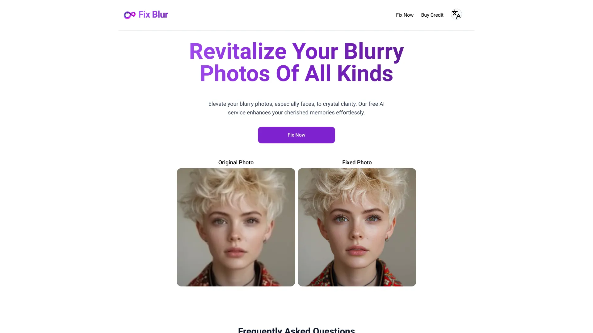 Fix Blur - AI Tool Ocean