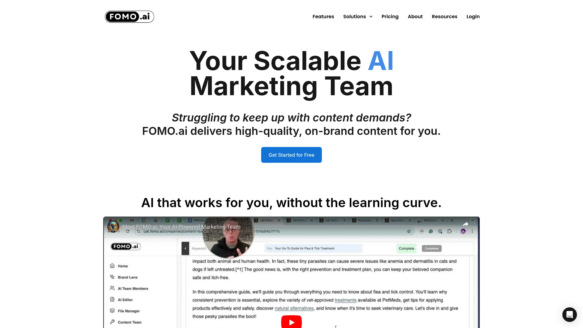 FOMO.ai - AI Tool Ocean