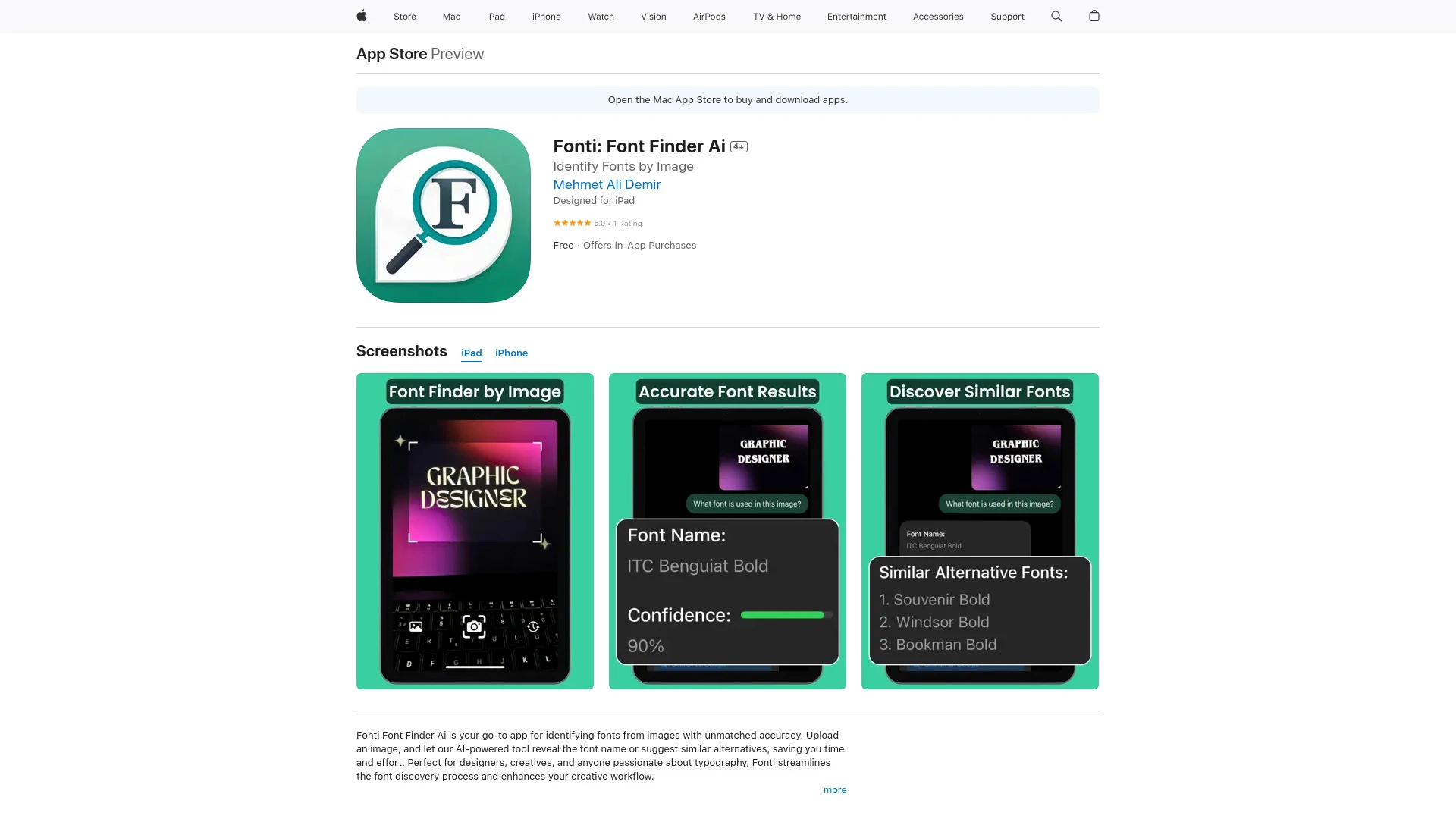 Fonti Font Finder Ai - AI Tool Ocean