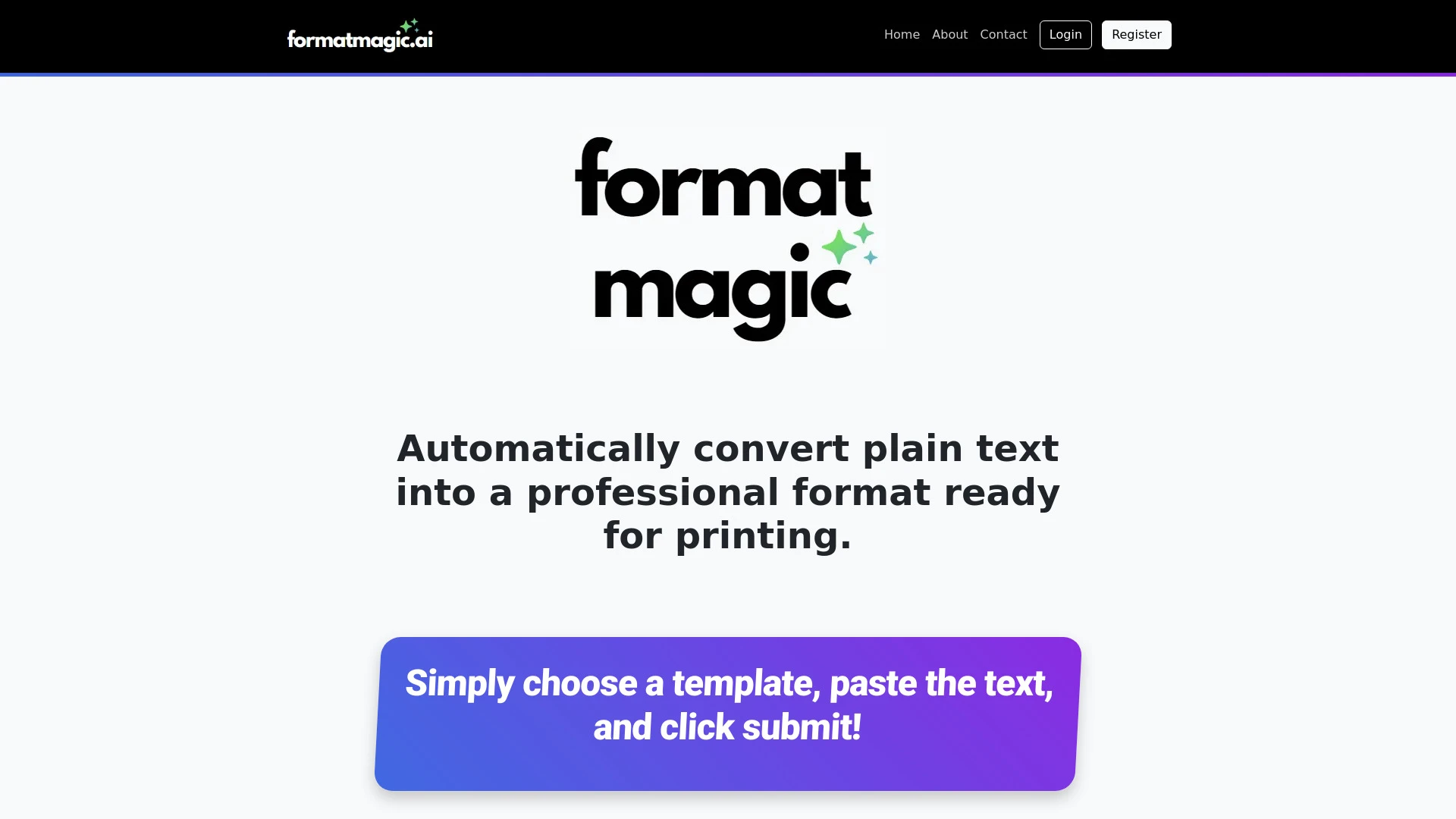 Format Magic - AI Tool Ocean