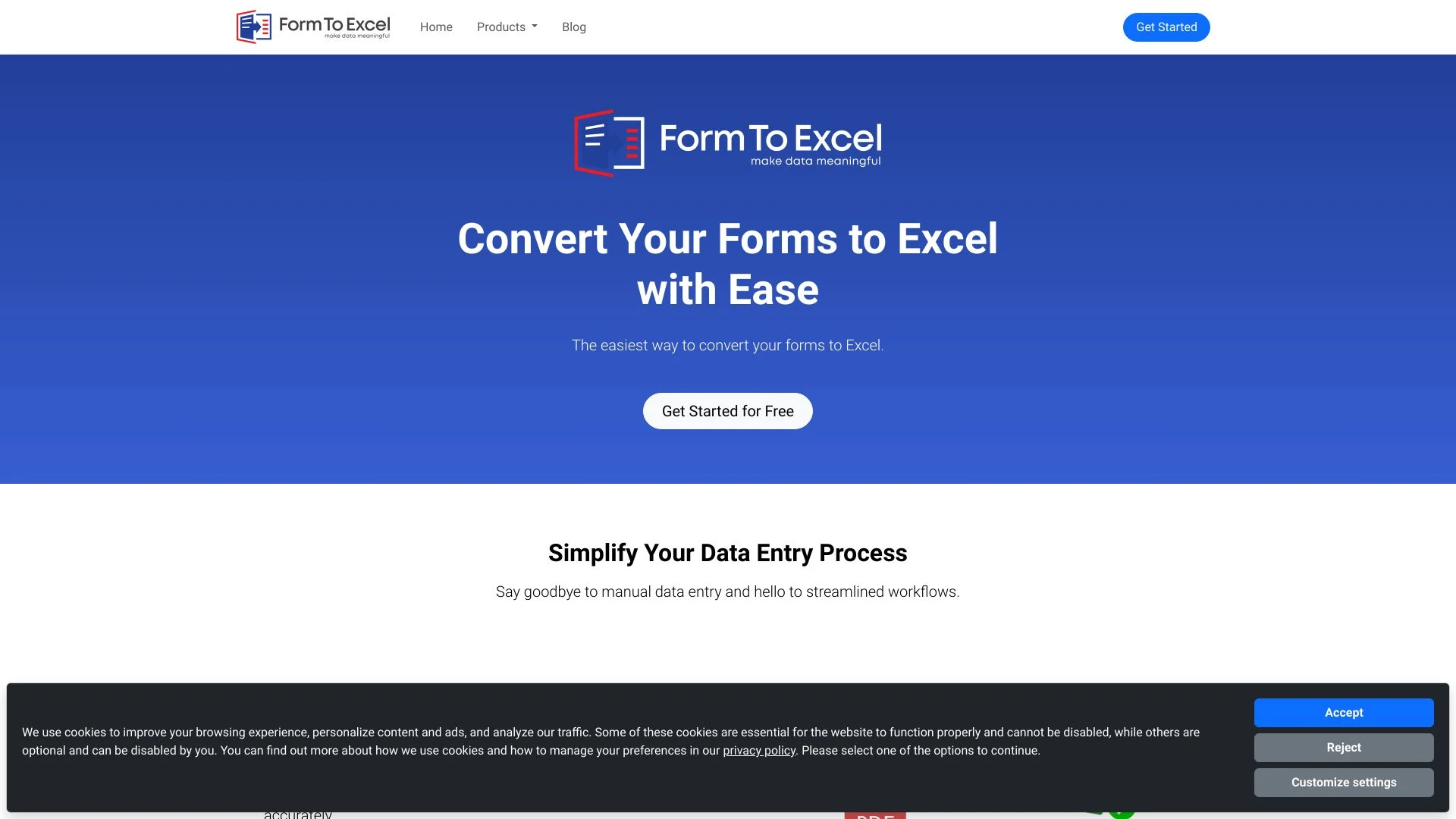 FormToExcel - AI Tool Ocean