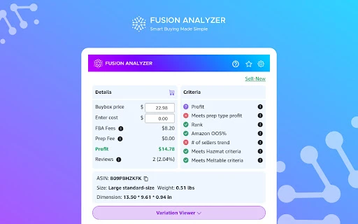Fusion Analyzer - Chrome Extension - AI Tool Ocean