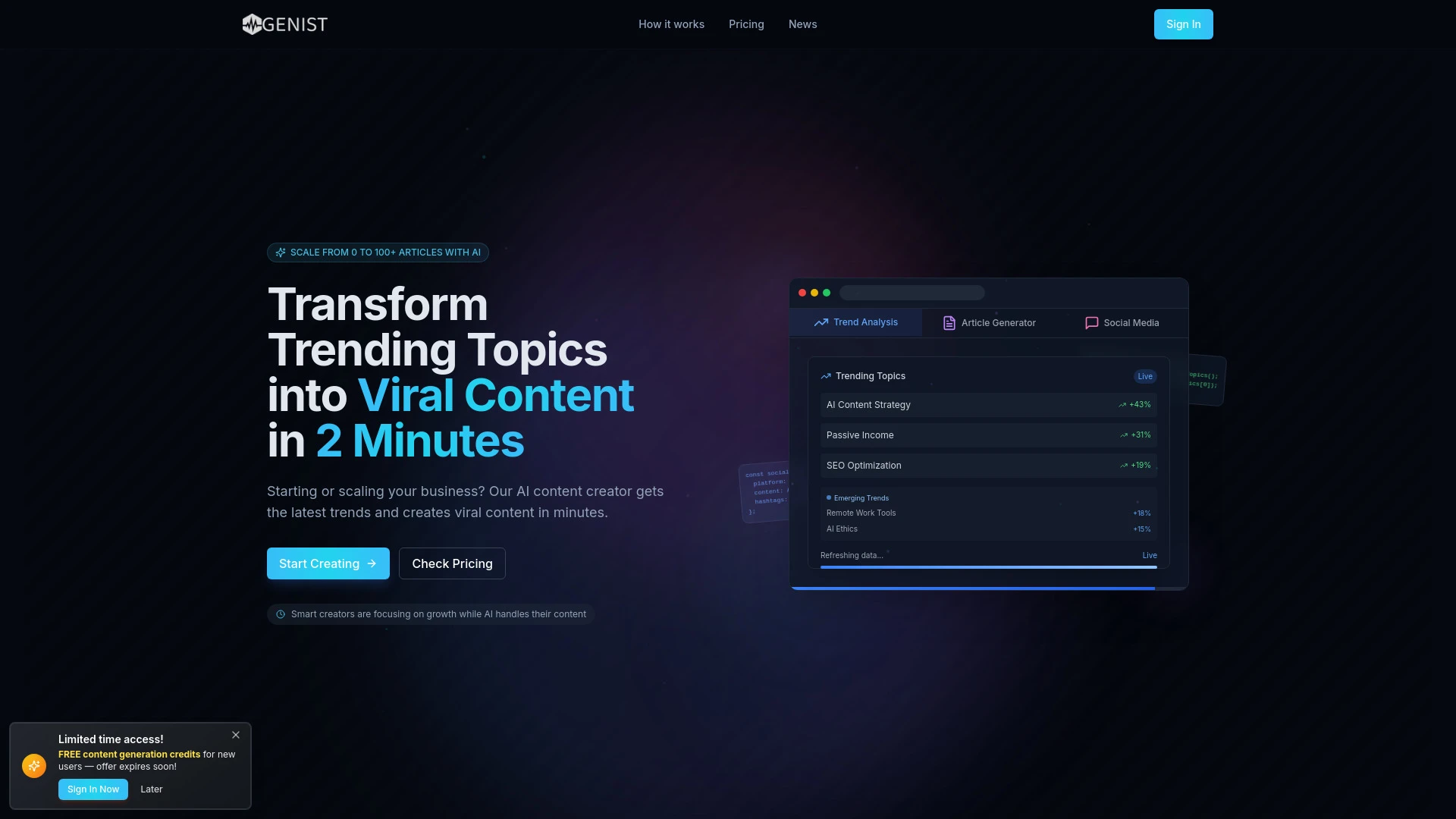 Genist.io - AI Tool Ocean