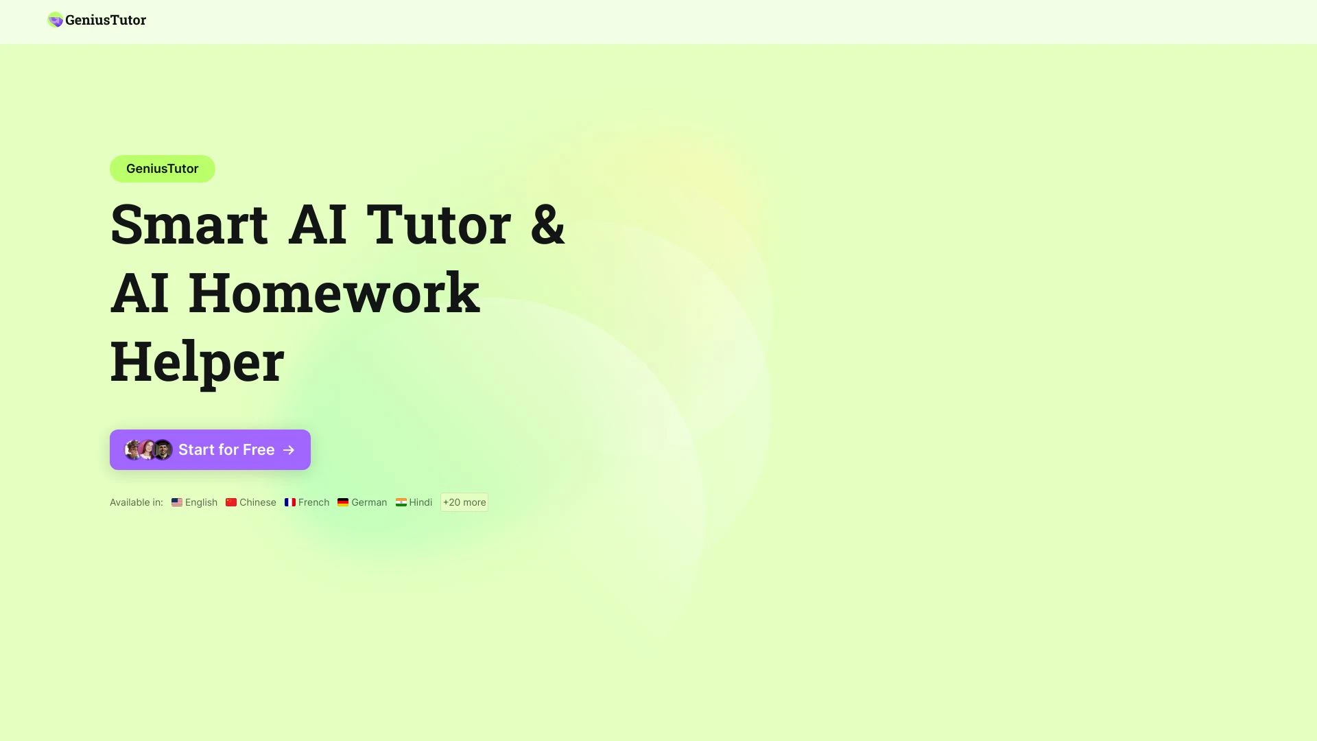 GeniusTutor - AI Tool Ocean