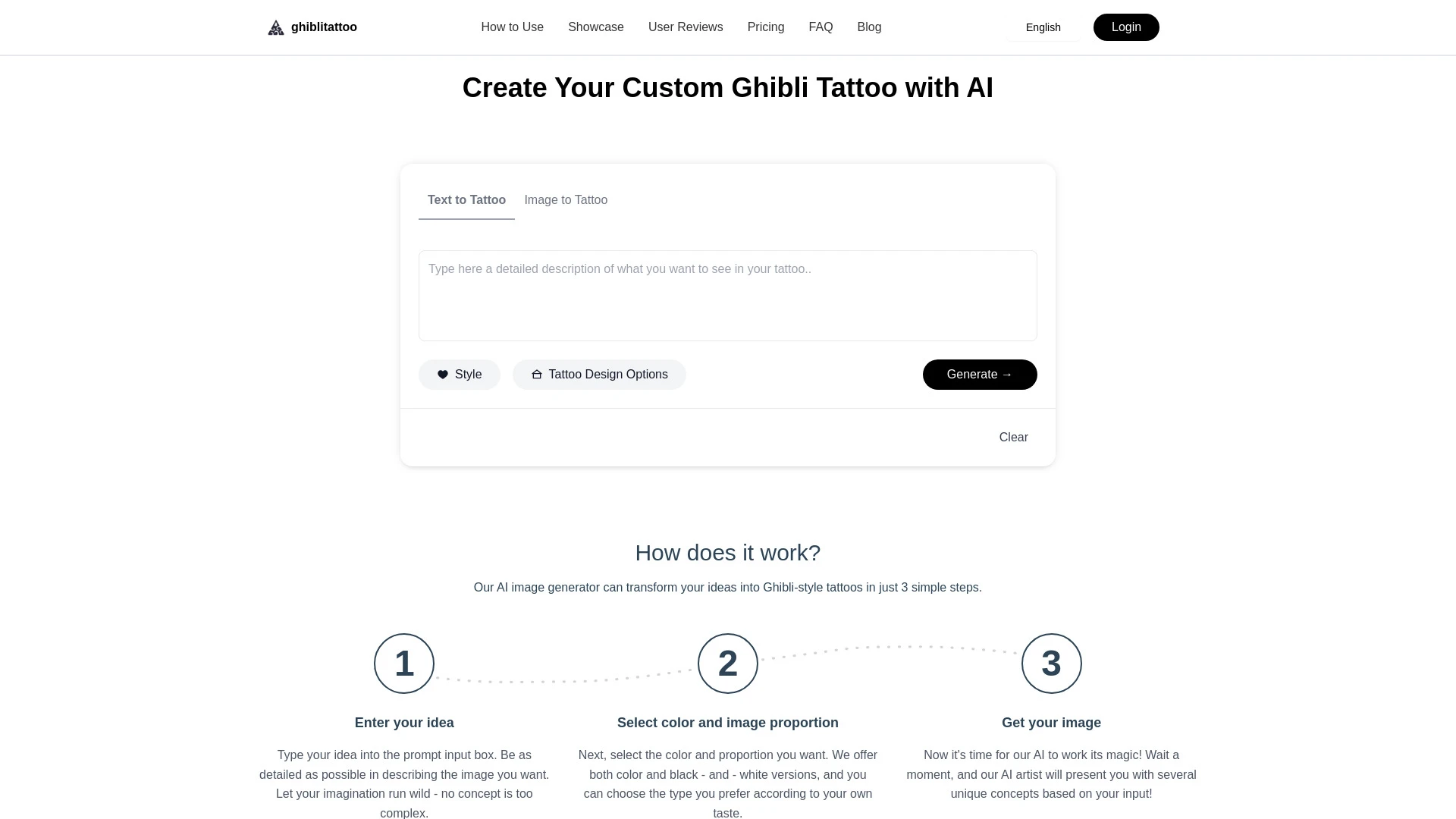 ghibli tattoo generator - AI Tool Ocean