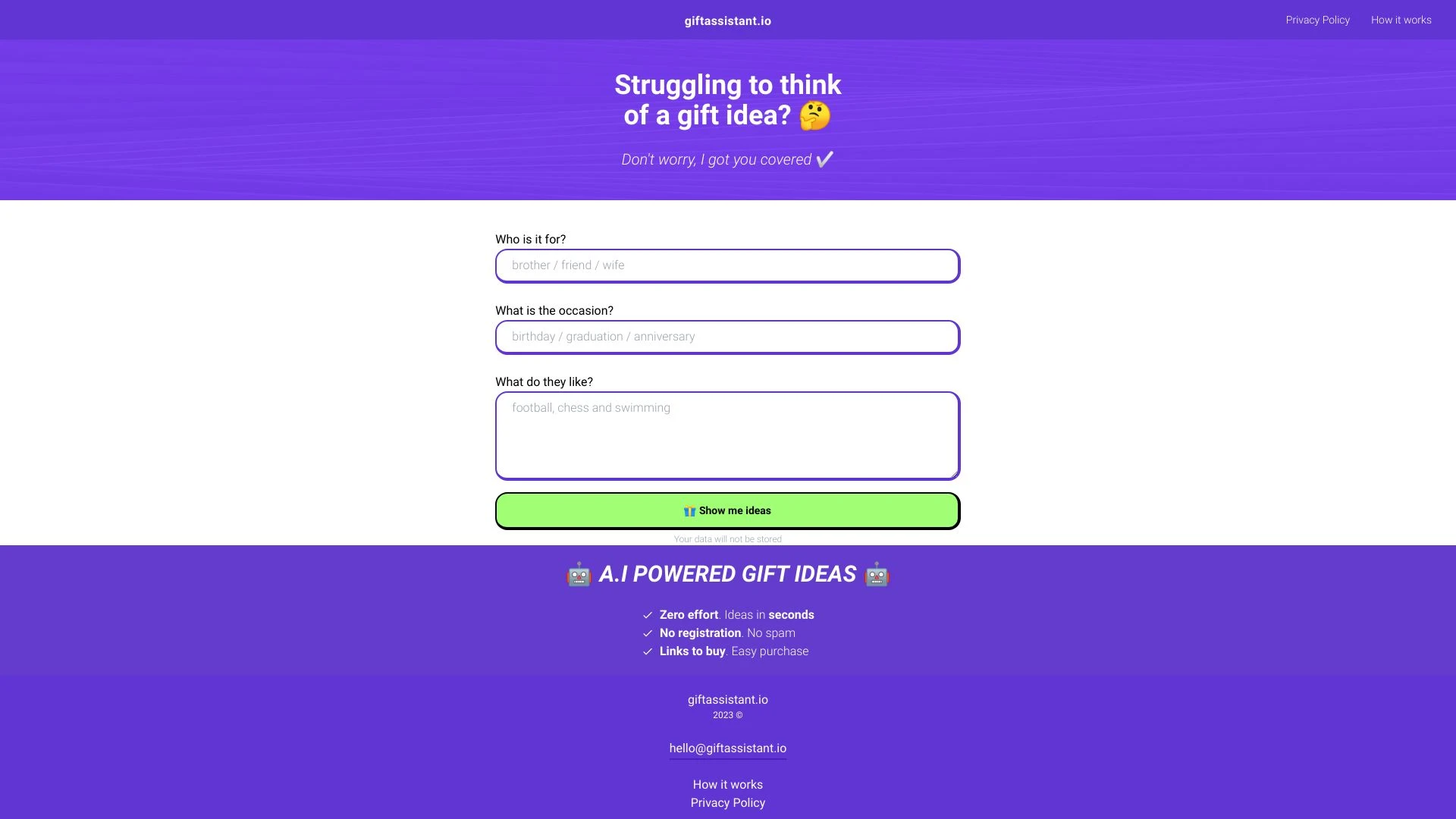 GiftAssitant - AI Tool Ocean