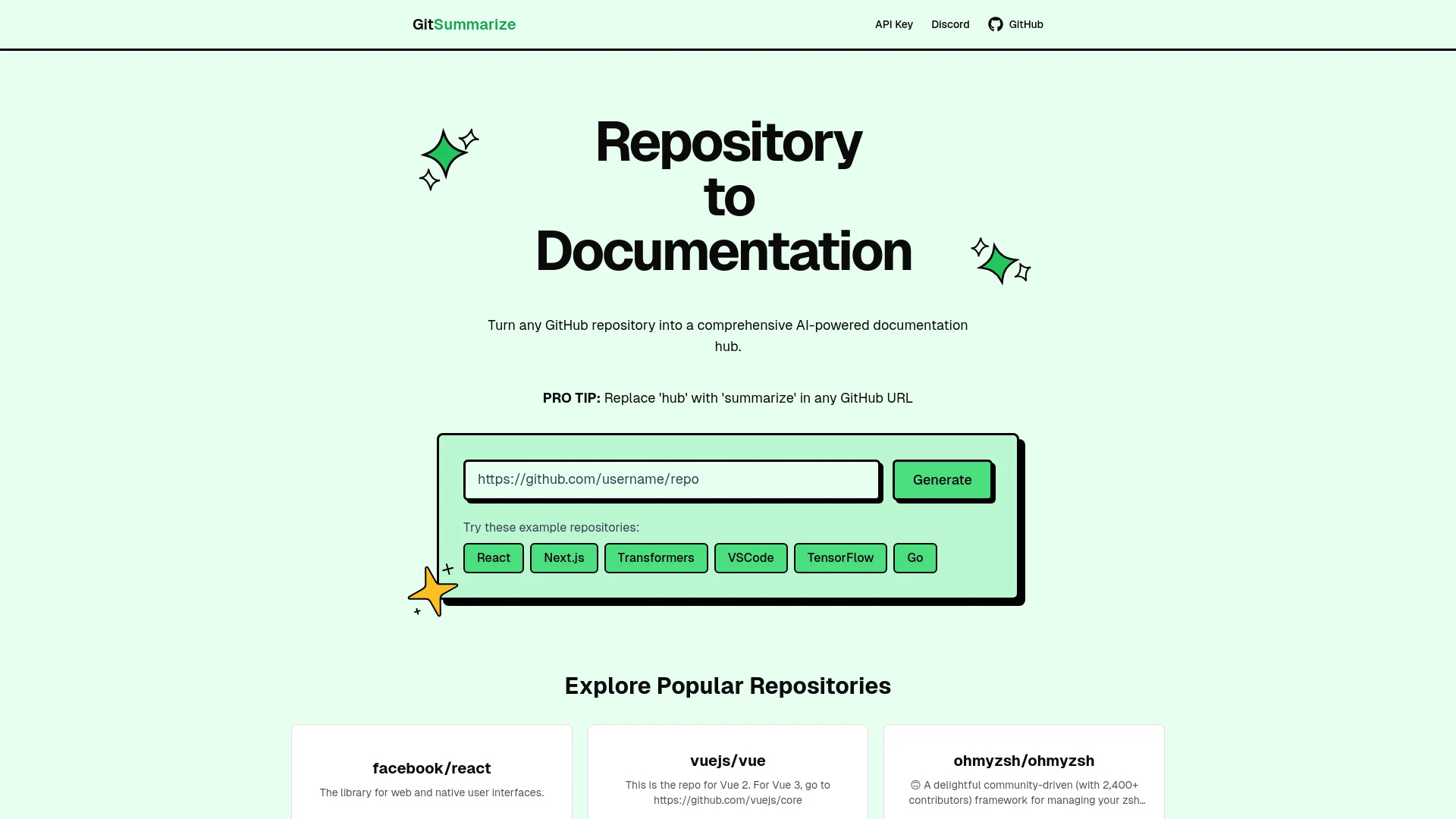 GitSummarize - AI Tool Ocean