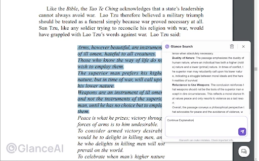 GlanceAI - Chrome Extension - AI Tool Ocean