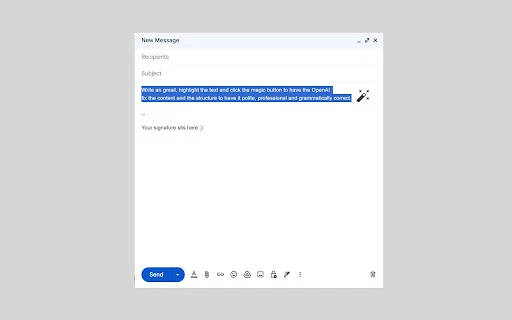 Gmail Add-on for Professional Email Writing - Chrome Extension - AI Tool Ocean