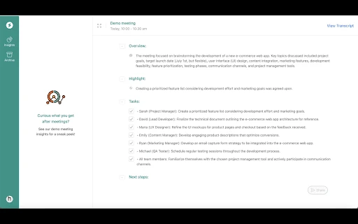 Google Meet - Chrome Extension - AI Tool Ocean