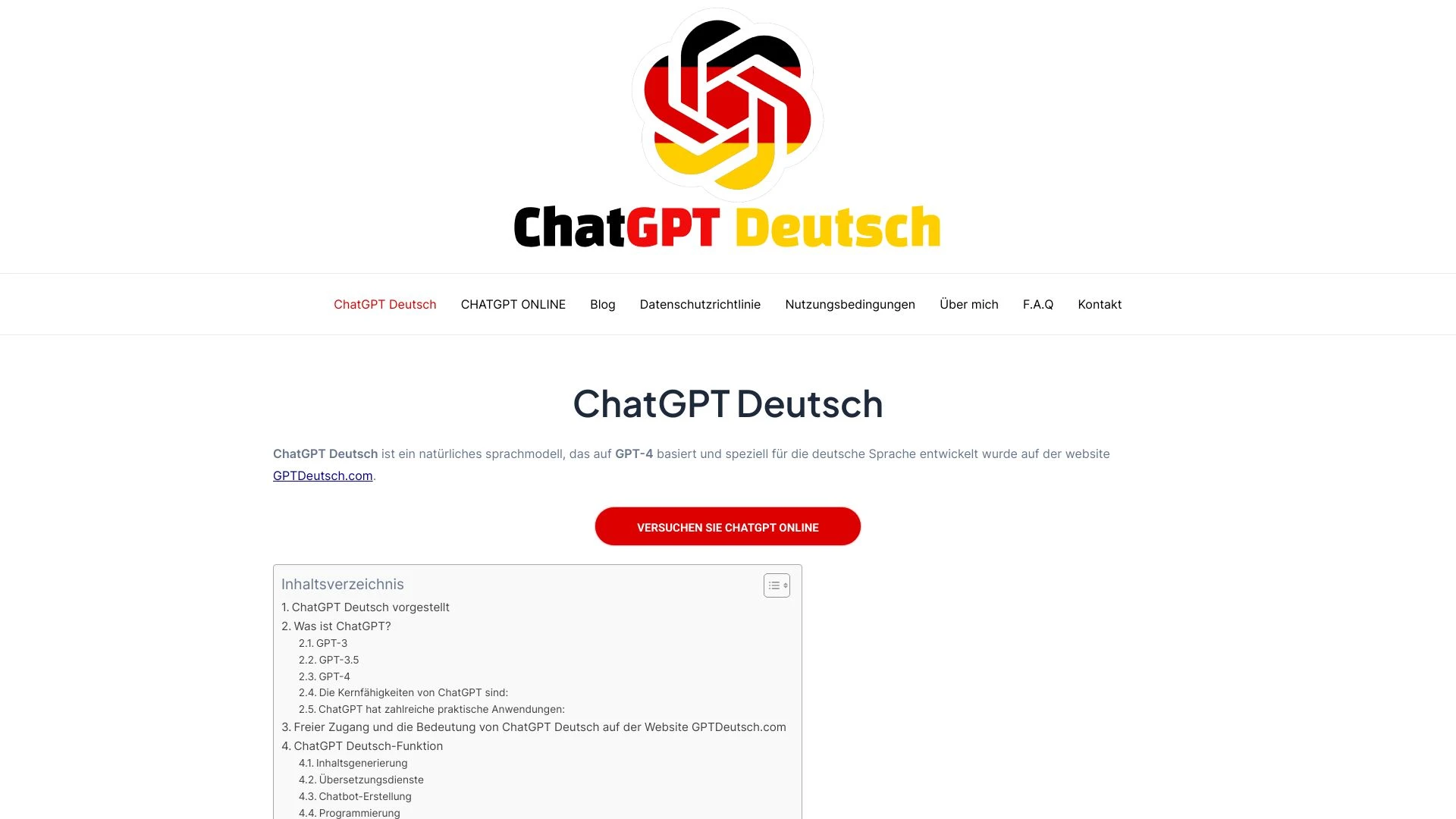 GPTDeutsch.com - AI Tool Ocean