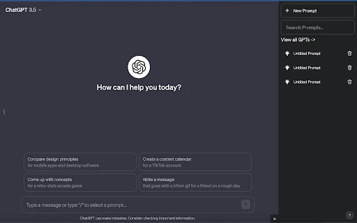 GPT's Prompt - Chrome Extension - AI Tool Ocean