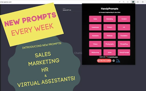 HandyPrompts - Chrome Extension - AI Tool Ocean