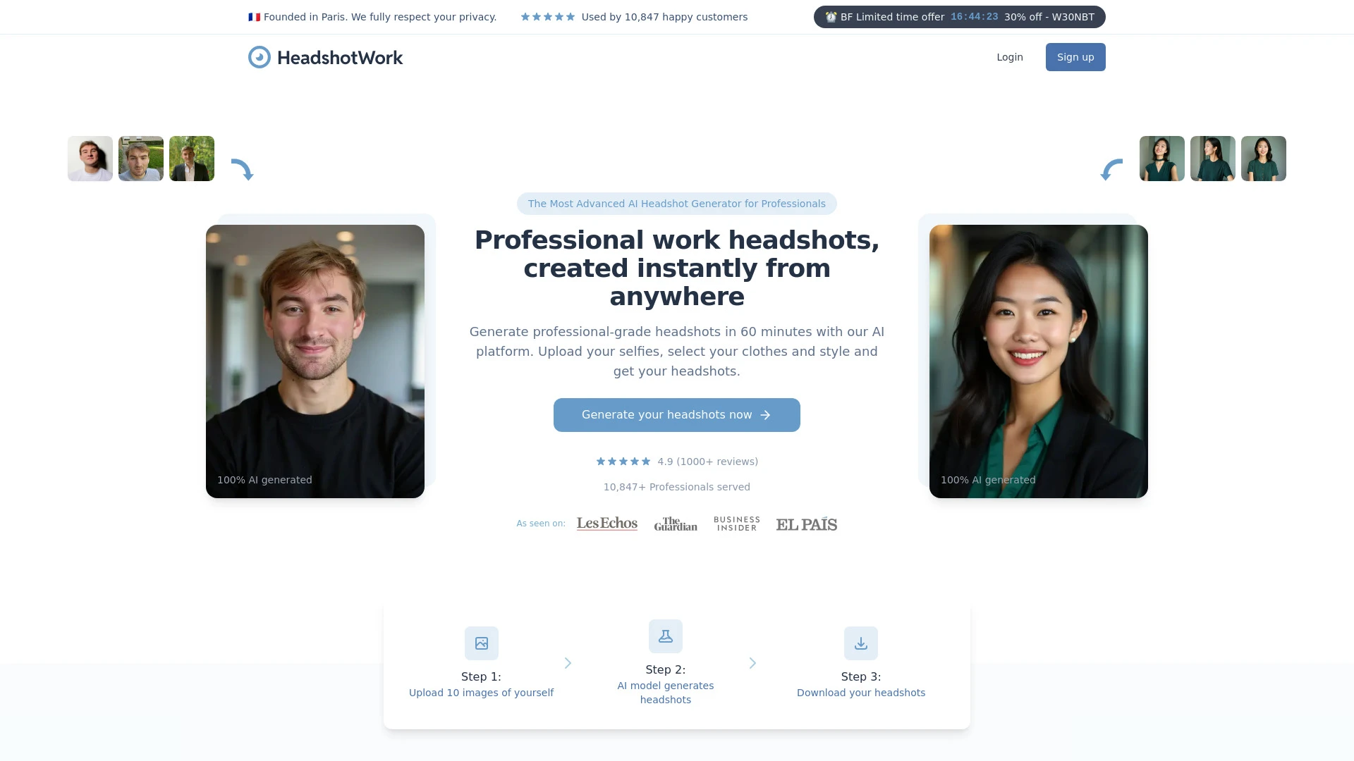 HeadshotWork - AI Tool Ocean