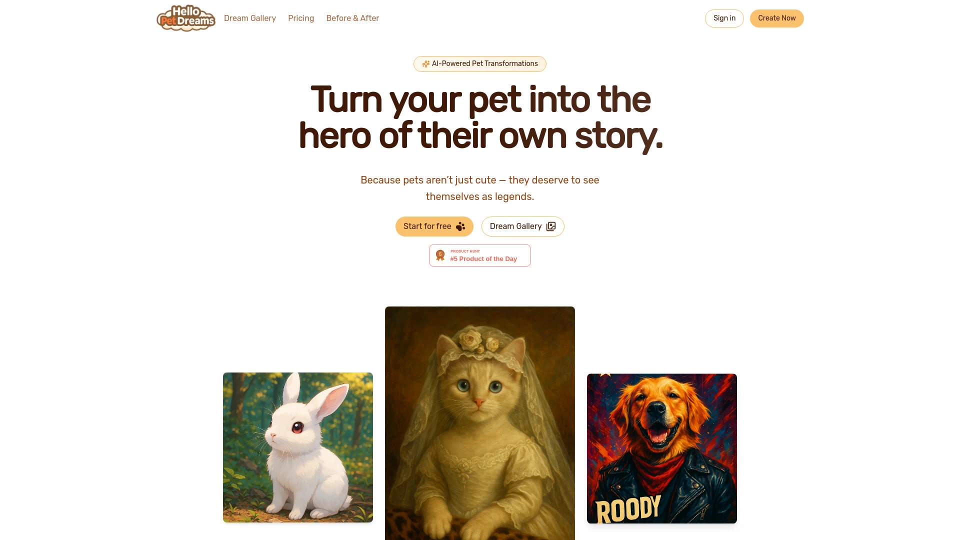 Hello Pet Dreams - AI Tool Ocean