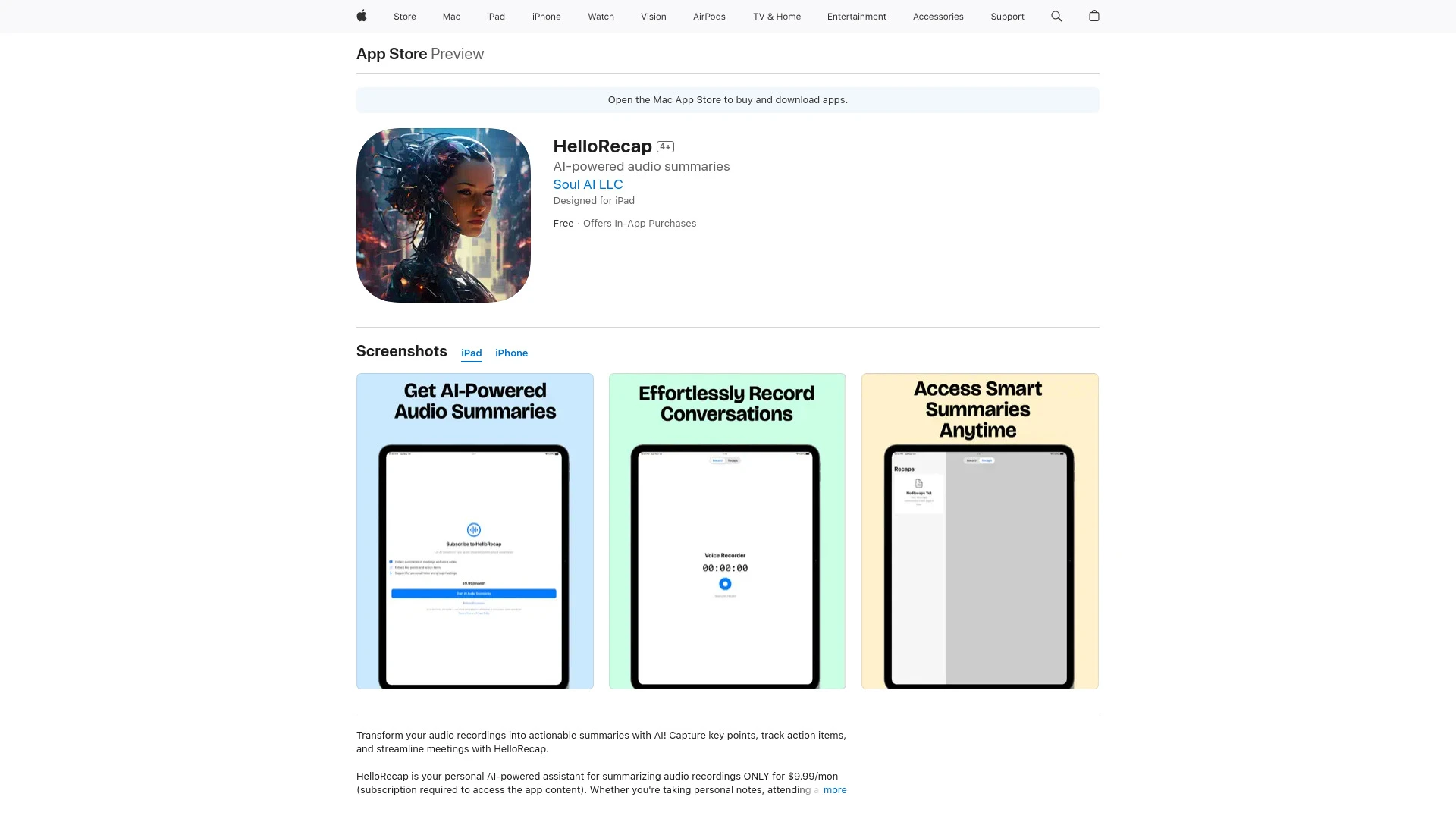 HelloRecap - AI Tool Ocean