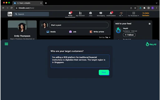 HeyAI - Chrome Extension - AI Tool Ocean
